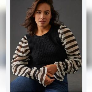 Maeve Multimedia Sweater - Sz S - NWT!